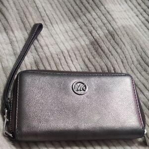 MICHAEL Michael Kors Shimmering Silver Wristlet